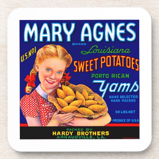 Dessous-de-verre Mary Agnes Louisiana Yams (Devant)