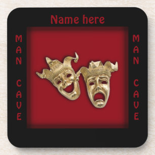 Dessous-de-verre Masques de Théâtre pour Cave à Homme