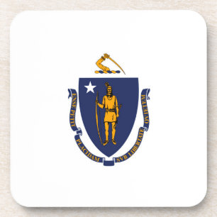 Dessous-de-verre Massachusetts State Flag Design