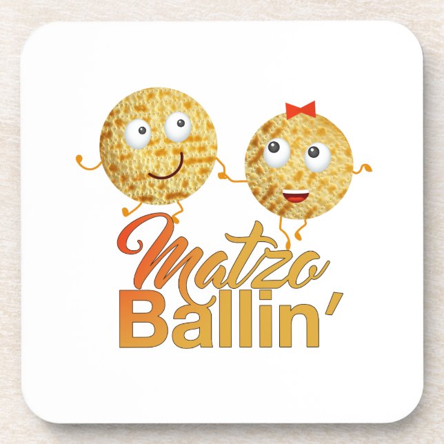 Dessous-de-verre Matzo Ballin'. Pâque, Seder Pesach (Devant)