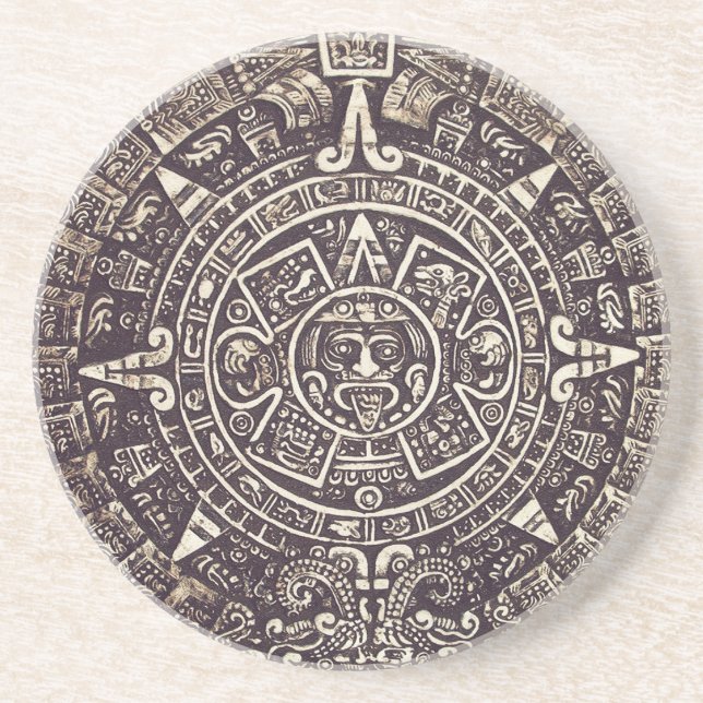 Dessous de verre maya d'art de calendrier (Devant)