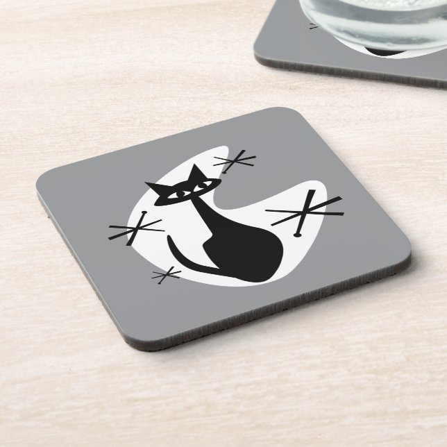 Dessous de verre MCM Âge atomique Kitty Boomerang  (Côté gauche)