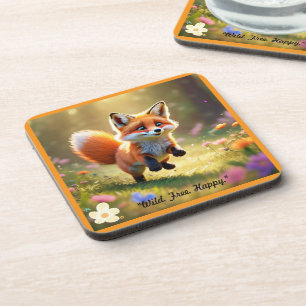 Dessous-de-verre "Meadow Red Fox Delight"