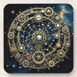 Dessous-de-verre Mécanisme céleste Art cosmique