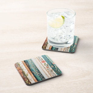 Dessous-de-verre mélanges de motifs shabby chic