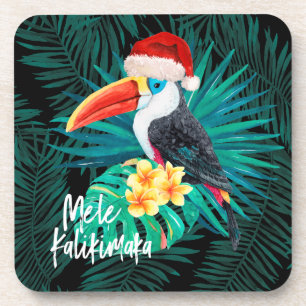 Dessous-de-verre Mele Kalikimaka Oiseaux de la jungle tropicale