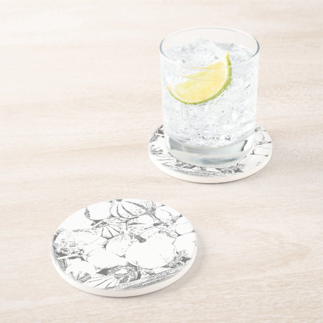 Dessous de verre - Mélons à vendre (Côté)