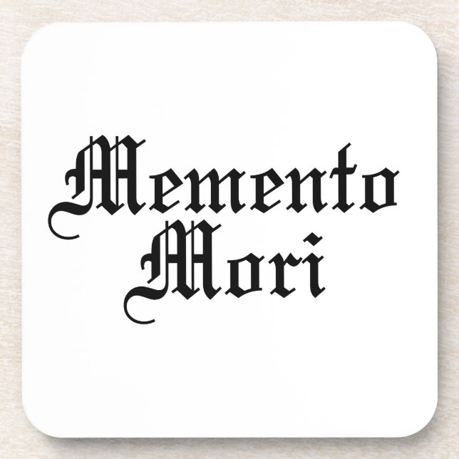 Dessous-de-verre Memento Mori - Phrase latine (Devant)