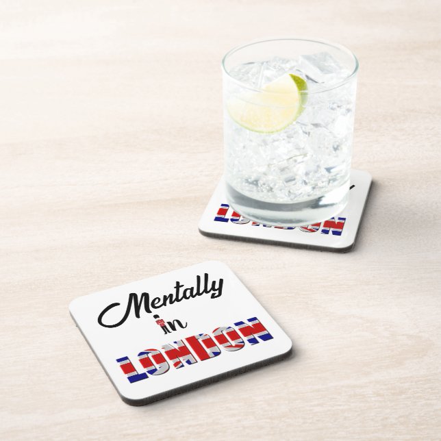 Dessous-de-verre Mental In London Beverage Coaster (Côté Droit)