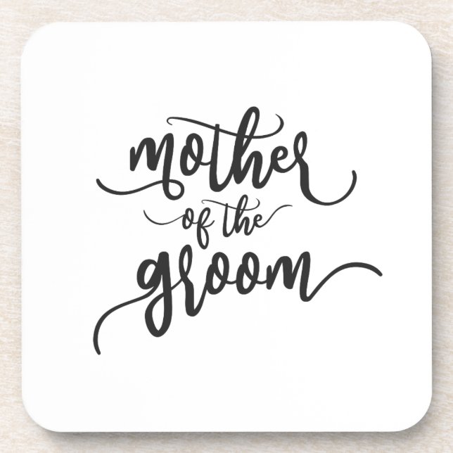 Dessous-de-verre Mère de la calligraphie Mariage Groom | DESSOUS DE (Devant)