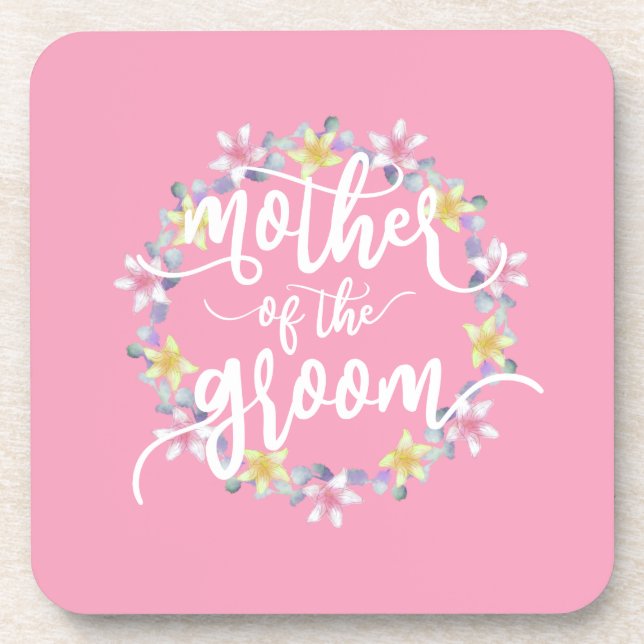 Dessous-de-verre Mère de la calligraphie Mariage Groom | DESSOUS DE (Devant)