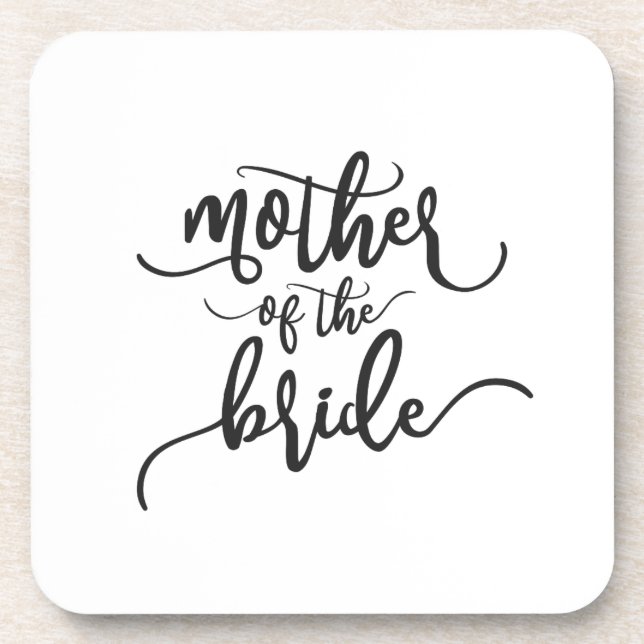 Dessous-de-verre Mère de la Mariage mariée Calligraphie | DESSOUS D (Devant)
