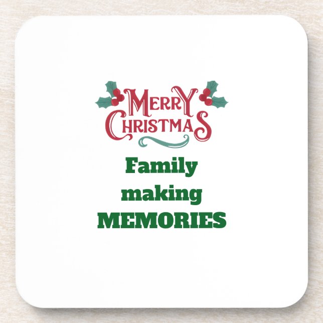 Dessous-de-verre  Merry Christmas Beverage Coaster (Devant)