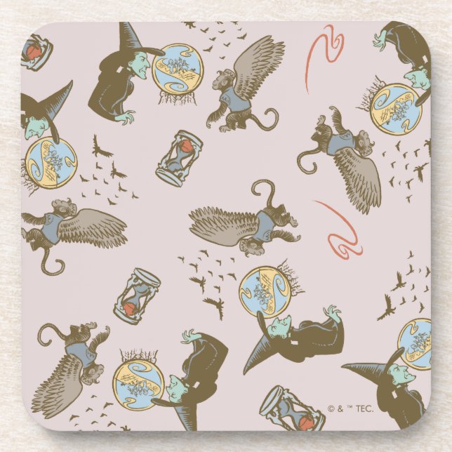 Dessous-de-verre Merveilleux Sorcier d'Oz™ Méchante Sorcière™ Motif (Devant)