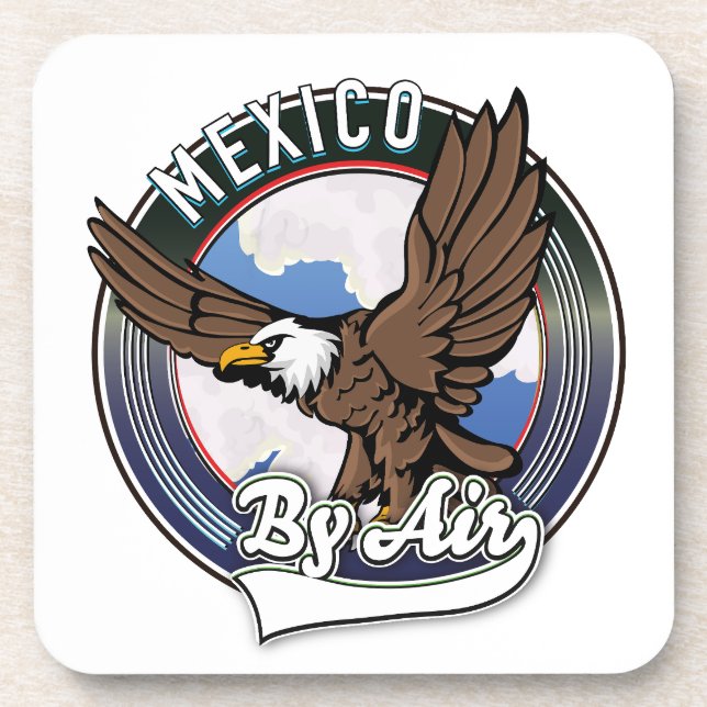 Dessous-de-verre Mexique par avion patch. (Devant)