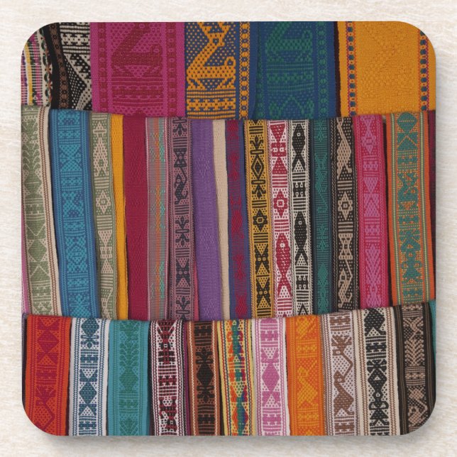 Dessous-de-verre Mexique, province d'Oaxaca, Oaxaca, ceintures tiss (Devant)
