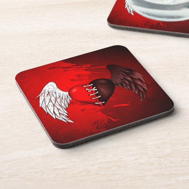 Dessous-de-verre Mi-ange mi-démon Coaster (Left Side)