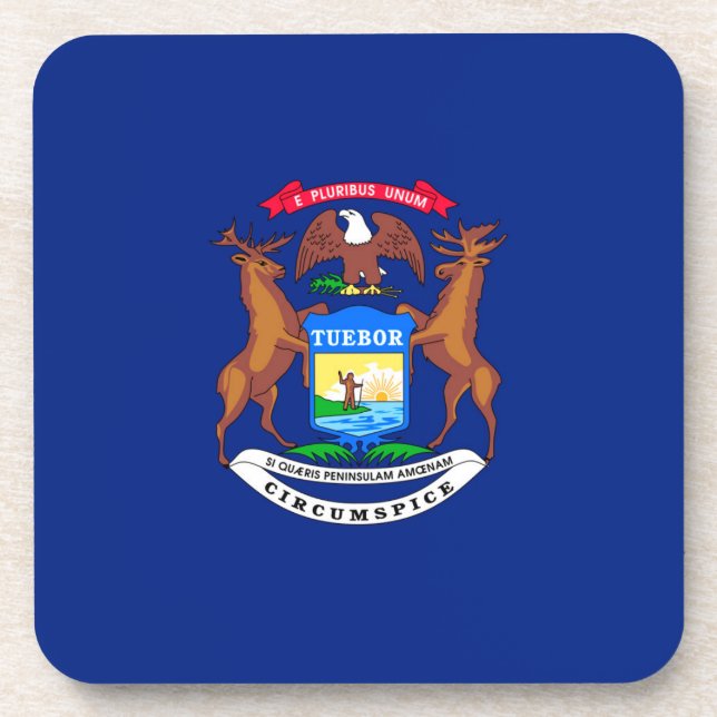 Dessous-de-verre Michigan State Flag Design (Devant)