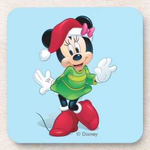 Dessous-de-verre Mickey & Friends Minnie habillée pour Noël