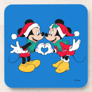 Dessous-de-verre Mickey & Minnie Amour de Noël