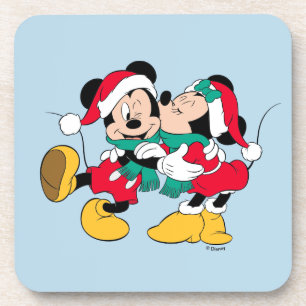 Dessous-de-verre Mickey & Minnie Baisers de Noël