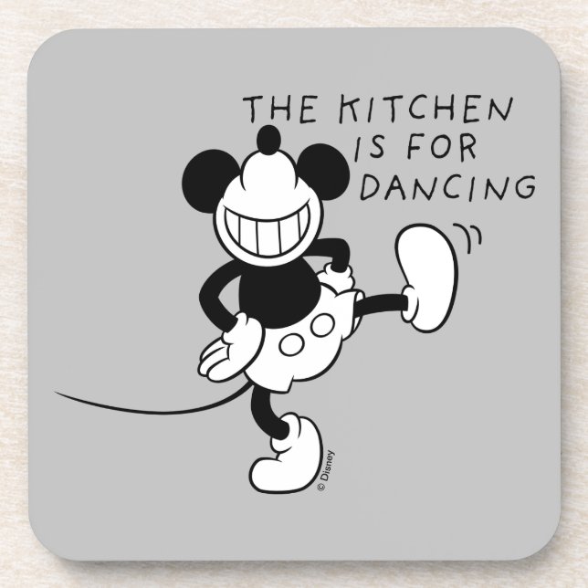 Dessous-de-verre Mickey Mouse | La cuisine est pour la danse (Devant)