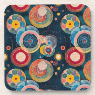 Dessous-de-verre Mid Century Mod Circles dans le style Hilma af Kli