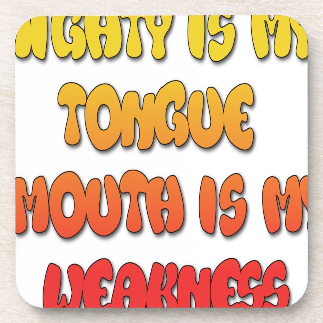 Dessous-de-verre Mighty Tongue (Devant)