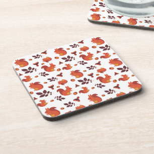 Dessous-de-verre Mignon écureuil de forêt Motif d'automne