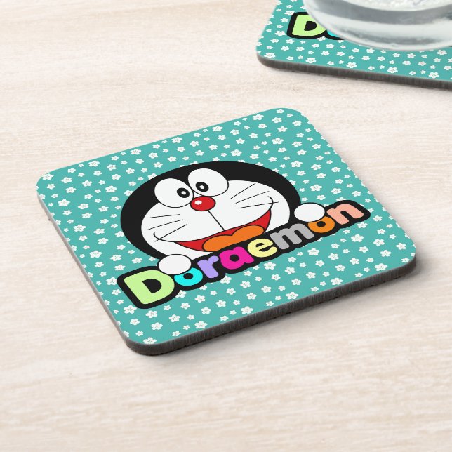 Dessous-de-verre Mignon Kawaii Doraemon Anime noir (Côté gauche)