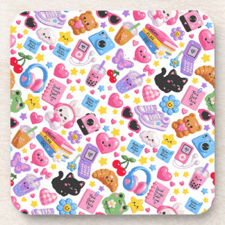 Dessous-de-verre Mignon motif esthétique Kawaii Y2K sans couture –