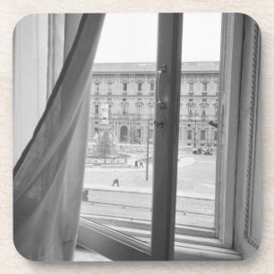 Dessous-de-verre Milan Italie, Vue de la fenêtre de l'Opéra La Scal