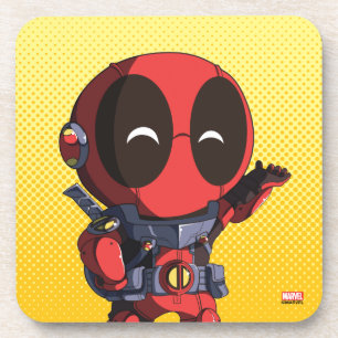 Dessous-de-verre Mini Deadpool en armure