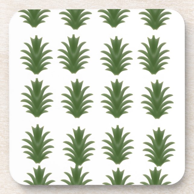 Dessous-de-verre Minimalist Green Leaf Botanical Paper Plate (Devant)