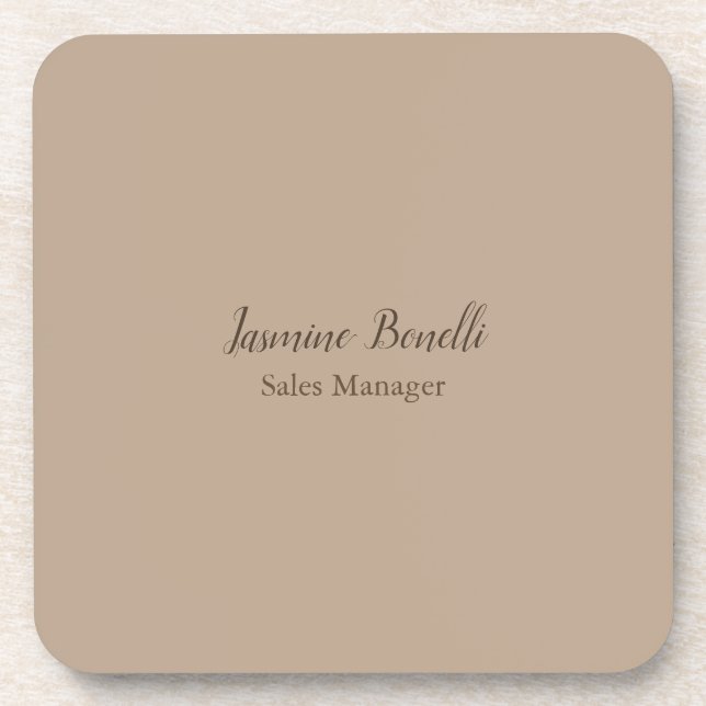Dessous-de-verre Minimaliste moderne professionnel (Devant)