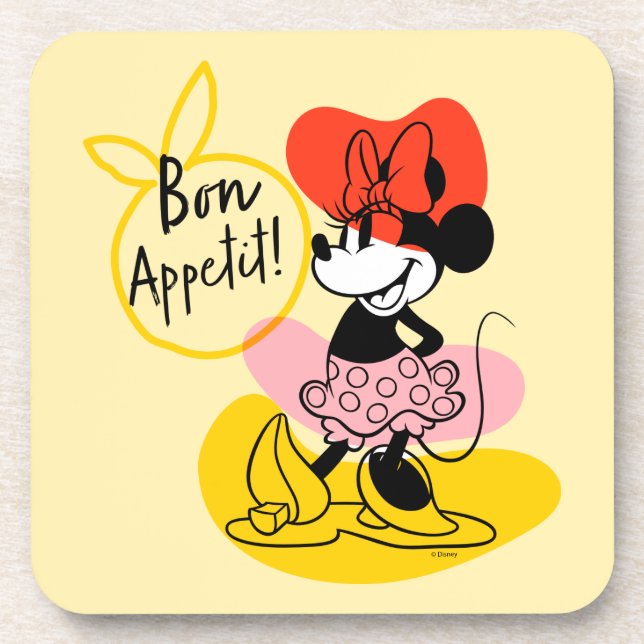 Dessous-de-verre Minnie Mouse | Bon Appetit ! (Devant)