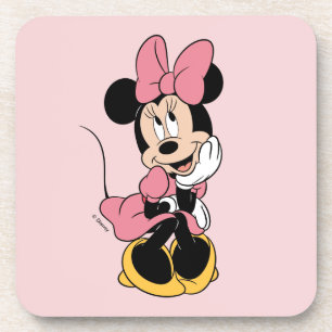 Dessous-de-verre Minnie Mouse Posant en rose