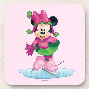 Dessous-de-verre Minnie patinage sur glace