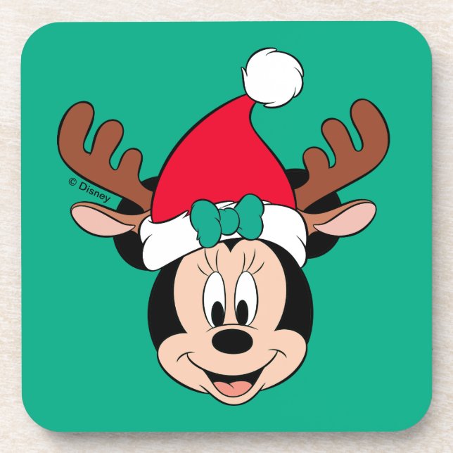 Dessous-de-verre Minnie | Reindeer Ears & Santa Hat (Devant)