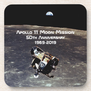 Dessous-de-verre Mission historique Apollo 11 Moon 50e anniversaire