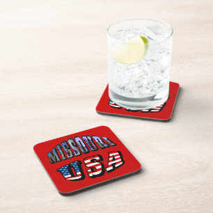 Dessous-de-verre Missouri Picture et USA Text