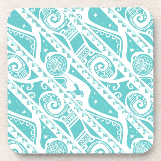 Dessous-de-verre Moana | MOTIF TURQUOISE (Devant)