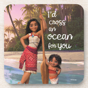 Dessous-de-verre Moana & Simea : Je traverserais un océan pour vous