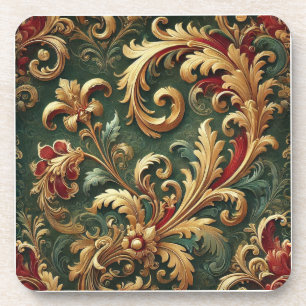 Dessous-de-verre Modèle baroque Damas de luxe