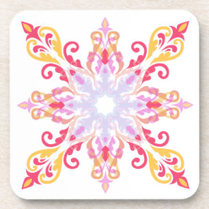 Dessous-de-verre Modèle floral de Mandala coloré