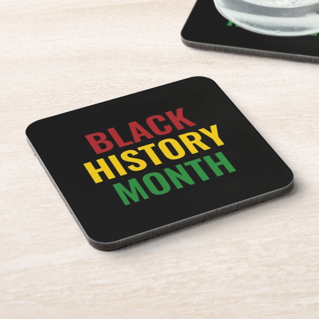 Dessous-de-verre Mois de l'histoire noire BHM (Côté gauche)