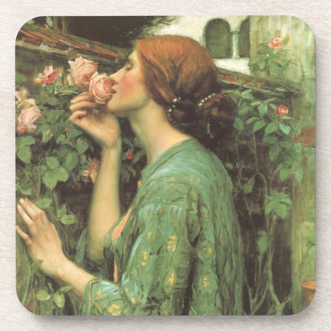 Dessous-de-verre Mon Rose doux, ou Âme du Rose par Waterhouse (Devant)
