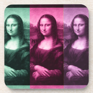 Dessous-de-verre Mona Lisa Rose vert violet