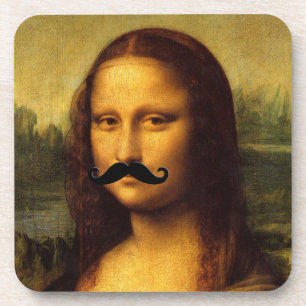 Dessous-de-verre Mona Lisa With Mustache