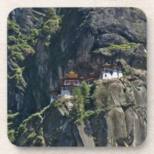 Dessous-de-verre Monastère Taktsang sur la falaise, Paro, Bhoutan
